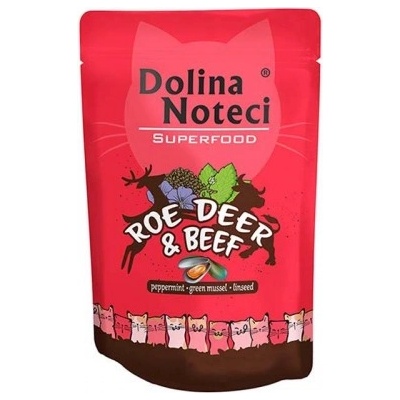 Dolina Noteci Dolina Noteci Superfood Adult cat Roe Deer and Beef - Пауч за израснали котки със сърна и говеждо 85гр