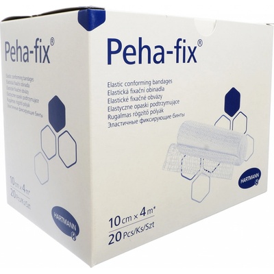 Peha-fix, superelastické krepové obinadlo 10 cm x 4 m, balení po 20 ks