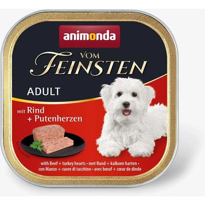 Animonda Vom Feinsten Adult Dog hovädzie a morčacie srdce 11 x 150 g