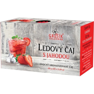 Grešík Ledový čaj s jahodou 20 x 2,0 g