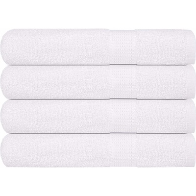 vidaXL Ručníky 4 ks bílé 100 x 200 cm