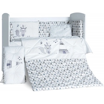 Бебешки спален комплект Бродерия Индианец сив