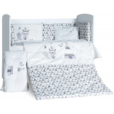 Бебешки спален комплект Бродерия Индианец сив