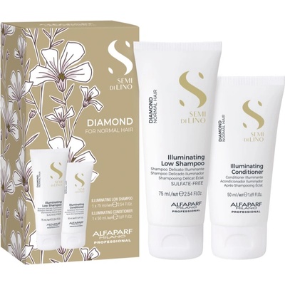 ALFAPARF Milano Semi di Lino Diamond Minisize Kit комплект за пътуване за сияен блясък