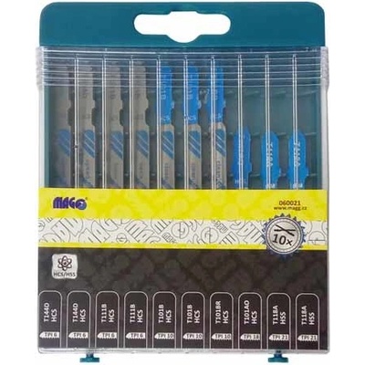 Magg Sada plátků do přímočaré pily 10 ks 060021