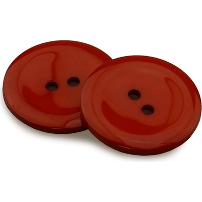 Pro Háčkování Knoflík kulatý plast 20 mm, pálená cihla