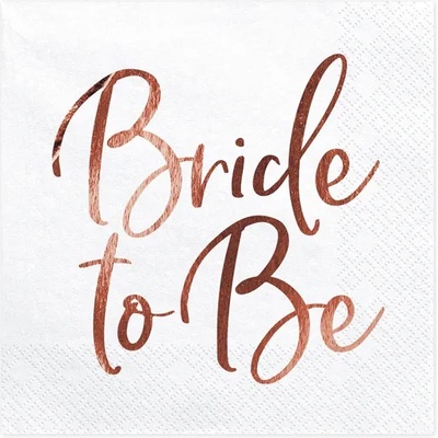 PartyDeco Салфетки - Bride to be 20 бр