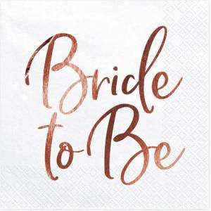 PartyDeco Салфетки - Bride to be 20 бр