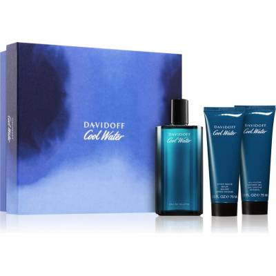 Davidoff Cool Water Davidoff Cool Water EDT 125 ml + balzám po holení 75 ml + sprchový gel 75 ml