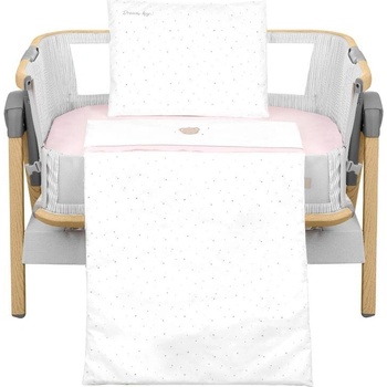 KikkaBoo Бебешки спален комплект за мини-кошара 5ч Dream Big Pink (kikka-41101050063)