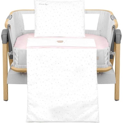 KikkaBoo Бебешки спален комплект за мини-кошара 5ч Dream Big Pink (kikka-41101050063)
