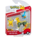 Boti Pokémon akční figurky 3-Pack Mudkip Pikachu a Boltund 5cm