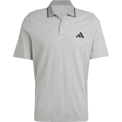 adidas essentials piqué sivé čierne