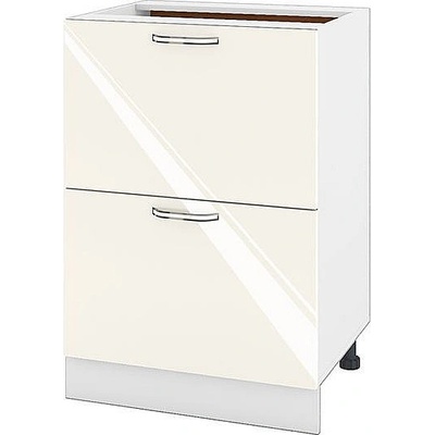 ИРИМ Долен кухненски шкаф Сити БФ-Крийм гланц-11-44 60 см