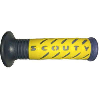 ARIETE gripy 10699-GGI SCOUTY (120 mm) bez otvoru barva žlutá/šedá