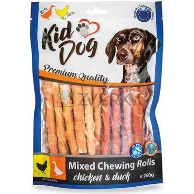 KidDog Mix Kuracie a Kačacie tyčinky 250 g