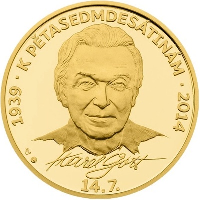 Česká mincovna Zlatá půluncová medaile Karel Gott 15,56 g – Hledejceny.cz