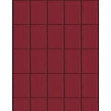 Prefa Falcovaná taška 600 x 420 Základní šablona stucco P.10 Tmavě červená