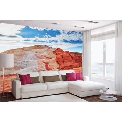 DIMEX ART Самозалепваща се флизелинова фототапета долина на огъня 375 x 250 см