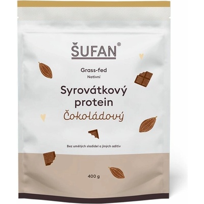 Šufan Syrovátkový protein Čokoládový 400 g – Zboží Dáma