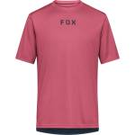 FOX Racing Мъжка фланелка с къс ръкав за колоездене Fox racing Ranger S/S Jersey Wordmark Cycling jersey - Berry - размер XL (056-3673-0614)