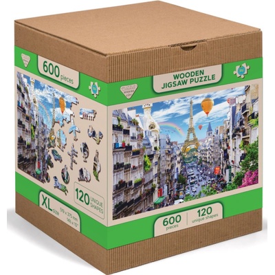 Wooden City Dřevěné Rušná PařížXL 600 dílků