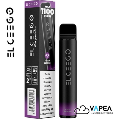 EL Ceego Mixed Berries 16,5 mg 1100 poťahov