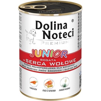 Dolina Noteci Premium Junior Rich in Beef Hearts 400 г