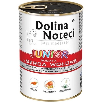 Dolina Noteci Premium Junior Rich in Beef Hearts 400 г