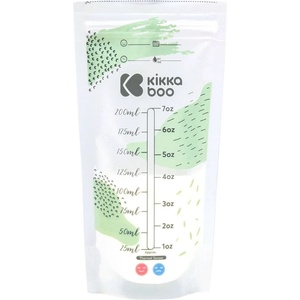 KikkaBoo Пликове за съхранение на кърма с термосензор KikkaBoo - Lactty, 25 х 200 ml (31304030019) - ozone