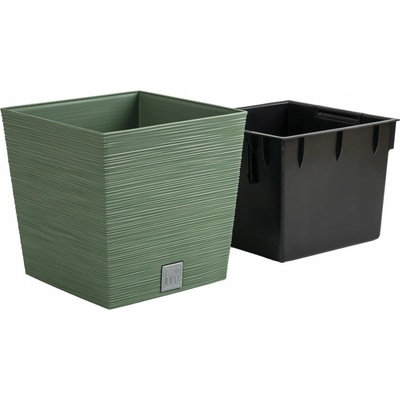 Prosperplast Květináč 29,5 x 29,5 x 29 cm plast zelený