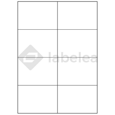 Labelea Samolepiace etikety 105x74 mm biele papierové, na hárku A4, pre laserovú a atramentovú tlač, Farba etikiet Biela, Počet hárkov v balení 1000 EPM105074W008J