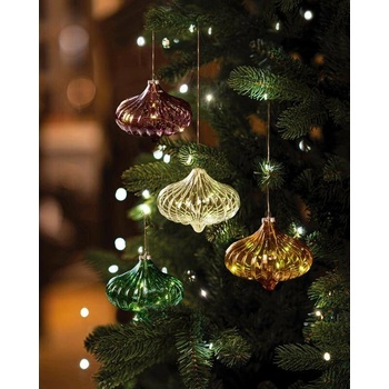 SIRIUS LED sklenený lampión, číry, 11 cm