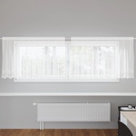 vidaXL Перде от дантела Бяло 80 x 300 cm Полиестер (4107774)