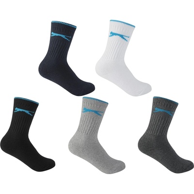 Slazenger Детски чорапи Slazenger Crew Socks 5 Pack Childs - Multi