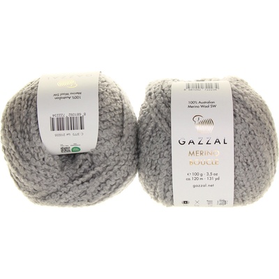 Gazzal Merino Boucle 3773 světle šedá
