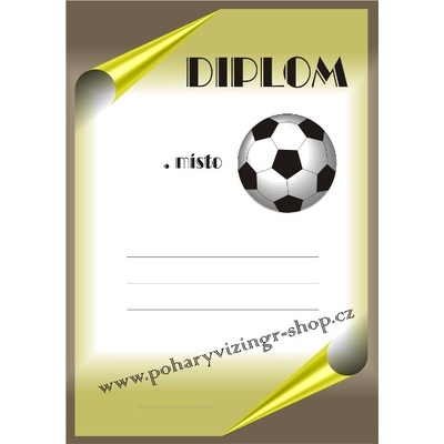 VIZINGR Fotbal diplom A4 č.27