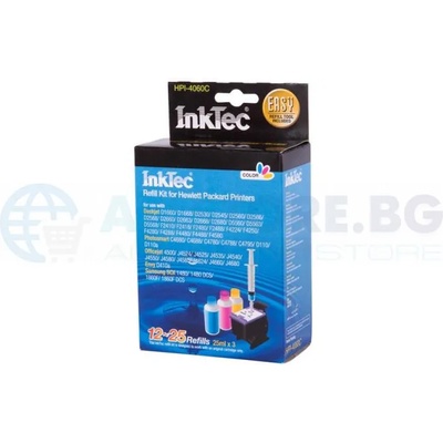 Compatible Рефил INKTEC HP- 5075C, Pigment /3 x 25 ml/, Color (INKTEC-HP-5075C)