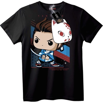 NOONEBRAND Тениска Tanjiro Chibi Аниме - L, Black