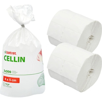 CELLIN vata bunič.dělená tampony 40 x 50 mm 2 x 500 ks