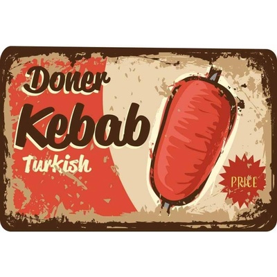 Ceduľa Restaurant Menu Doner Kebab