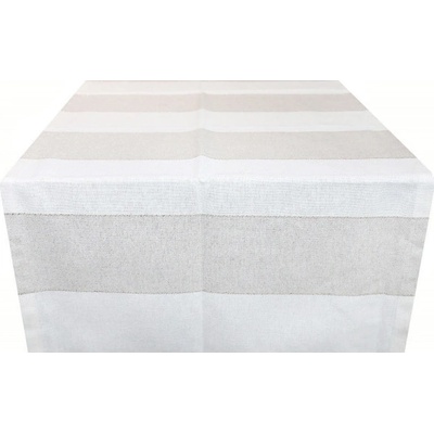 Mondo Behúň pruhy s lurexom 50x150 cm Made in Italy Béžová 50x150 cm
