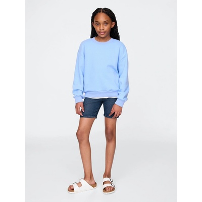 Gap detské džínsové biker shorts Tmavomodrá