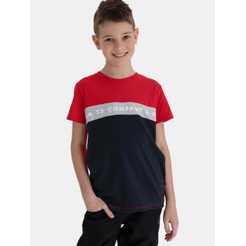 Image 1 of SAM 73 Синьо-червена тениска за момчета с шарки SAM 73 Sam 73 | Cherven | Момчешки | 116