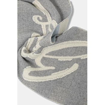 BOSS Шал с вълна boss в сиво с изчистен дизайн 50558654 (50558654)