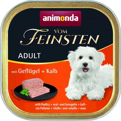 Animonda Vom Feinsten Classic Poultry Veal - Пастет, за пораснали кучета над 1 година, c телешко и пилешко месо, 150 гр