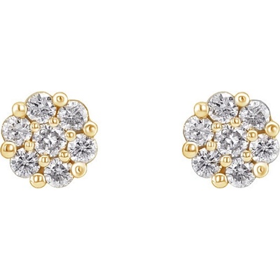 Eppi Strieborné náušnice s lab-grown diamantmi Restia E44290