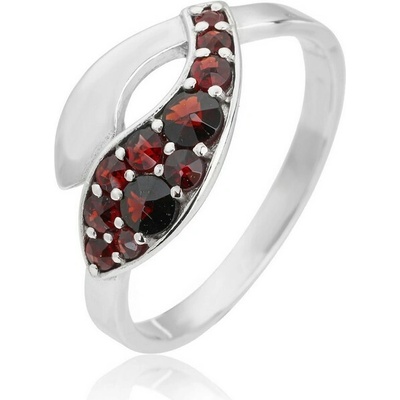 Český Granát Jan Kos jewellery Stříbrný prsten 12094645011.58