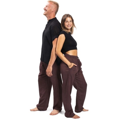 Kalhoty CLASSIC hnědé – Zboží Dáma