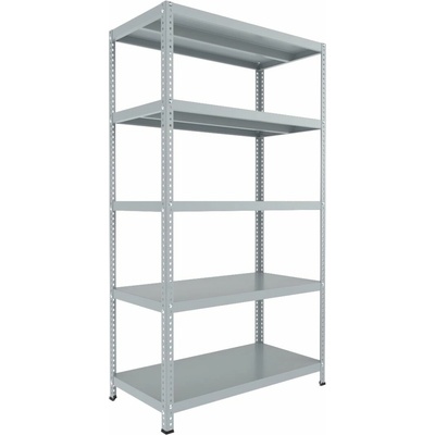 Biedrax Regál 75 x 150 x 150 cm 5 polic světle šedý